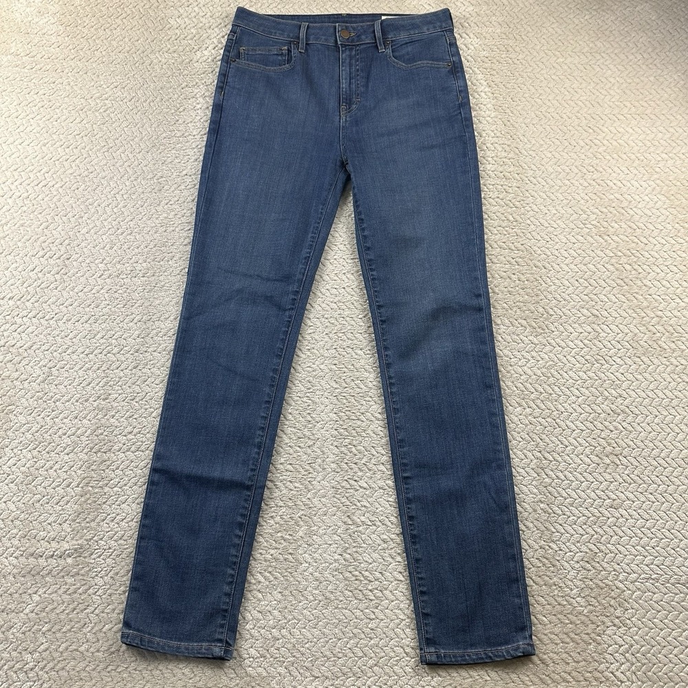 Aviator Fly Slim Vintage Indigo Denim Jeans Women's Size 31 Made in USA Stretch